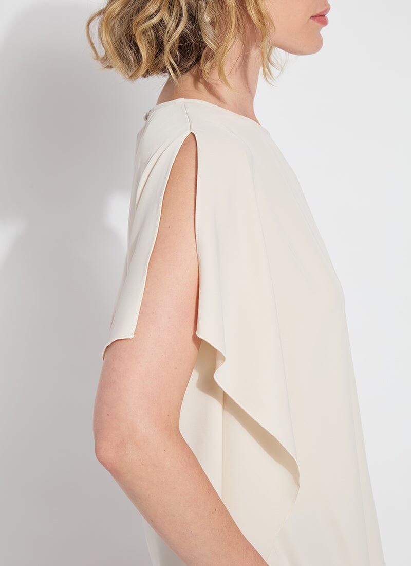 Carmen “V” neck Scarf top / sailcloth