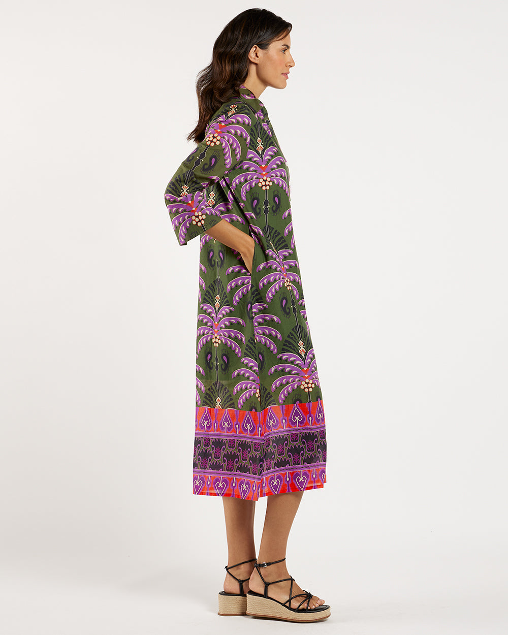 Kallan Caftan / Decorative Frond Loden
