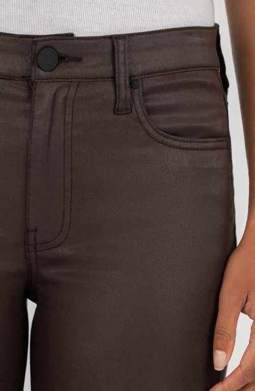 Kelsey High Rise ankle flare / chocolate