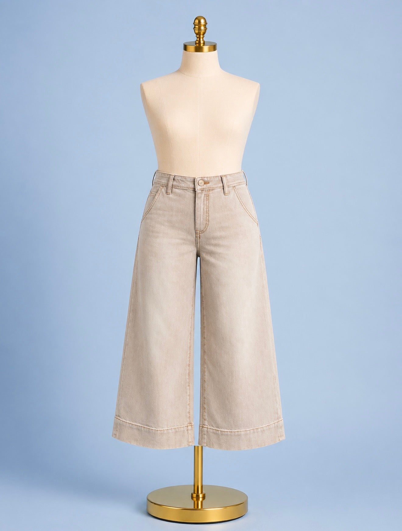 Weekender Crop Wide/ Antique Khaki
