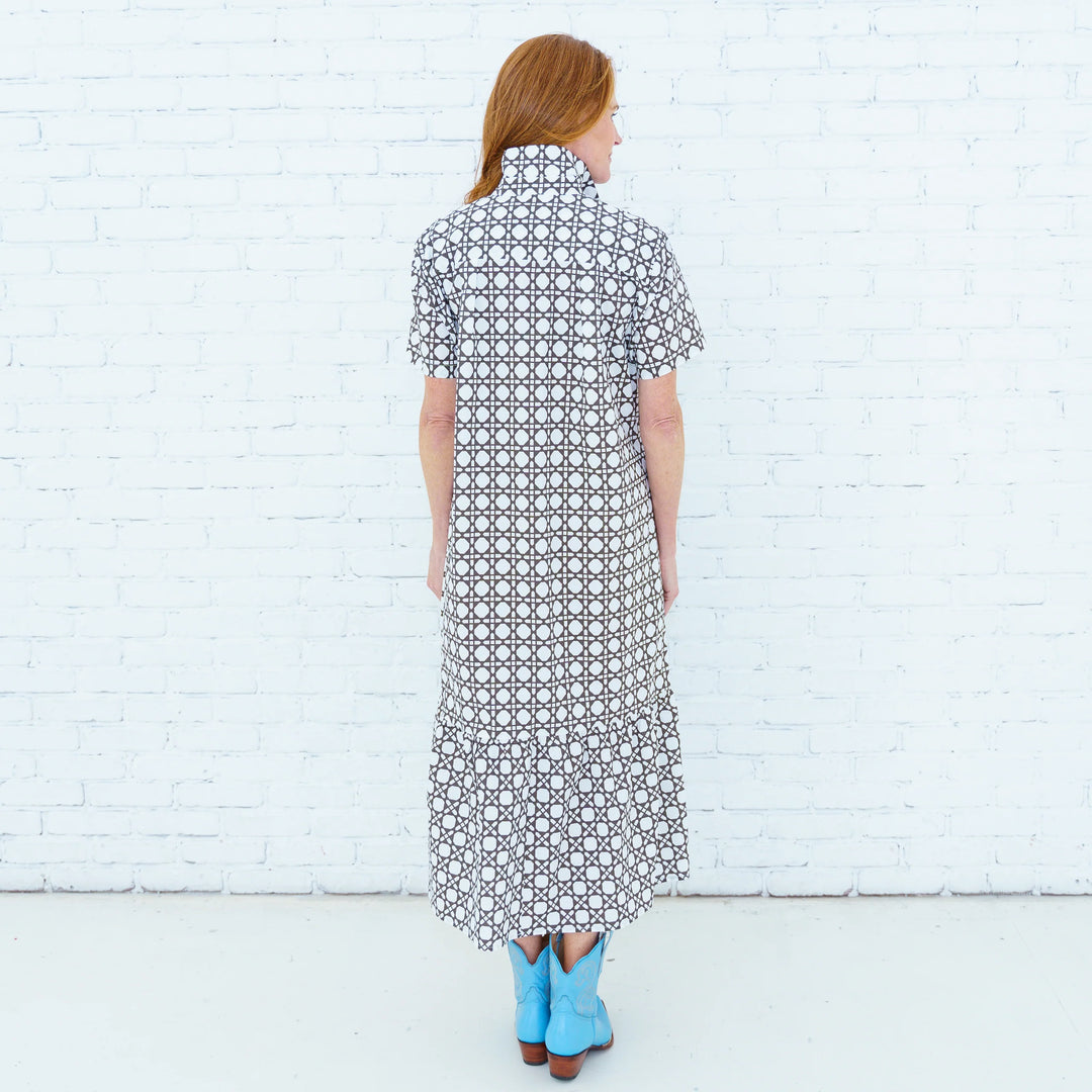 Maddie Basket Dress Brown