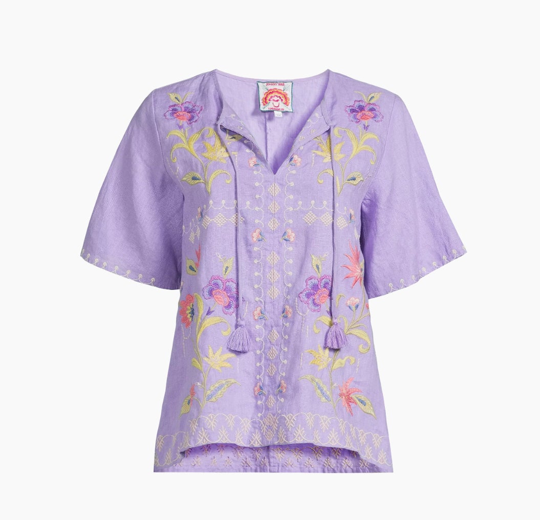 Ruffle Sleeve Field Blouse