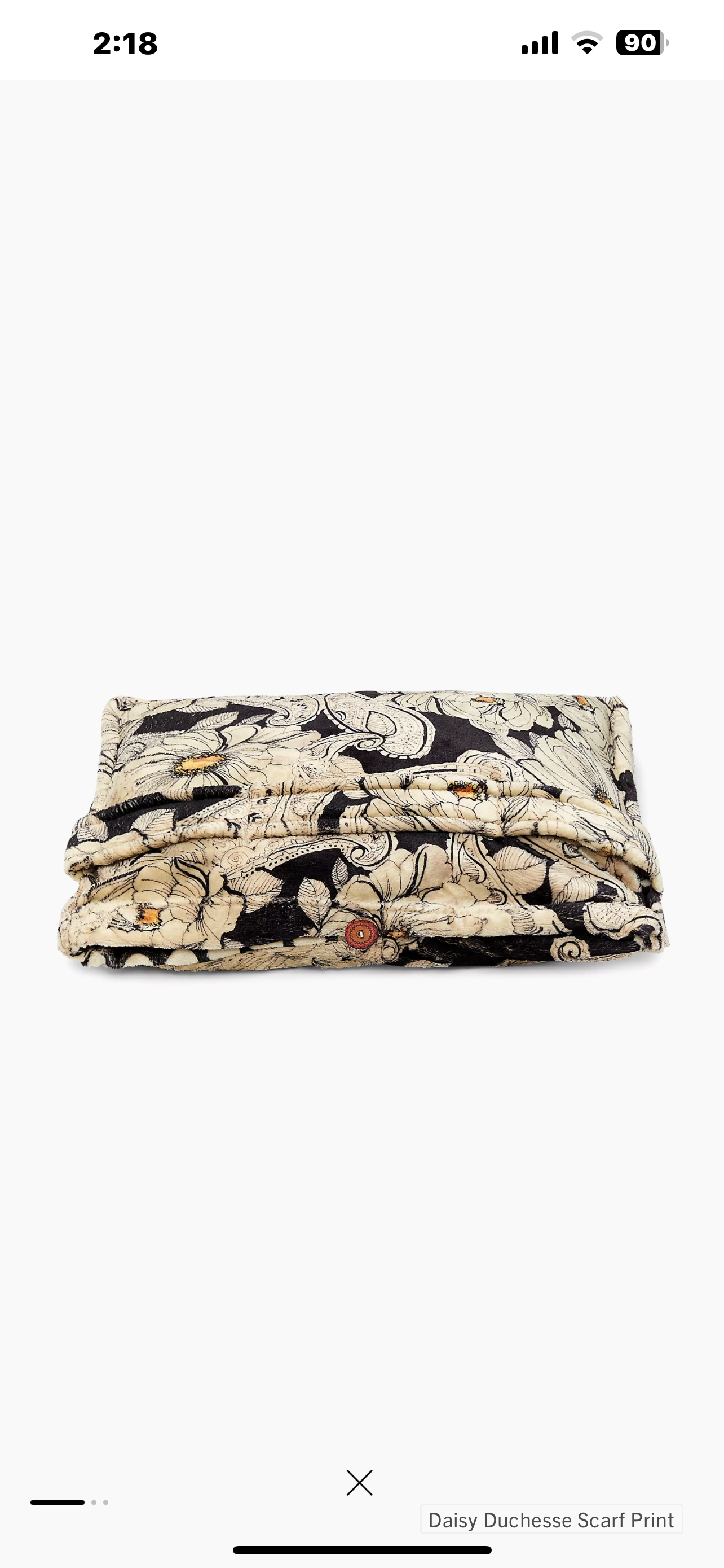 Johnny Was travel blanket/ daisy Duchesse
