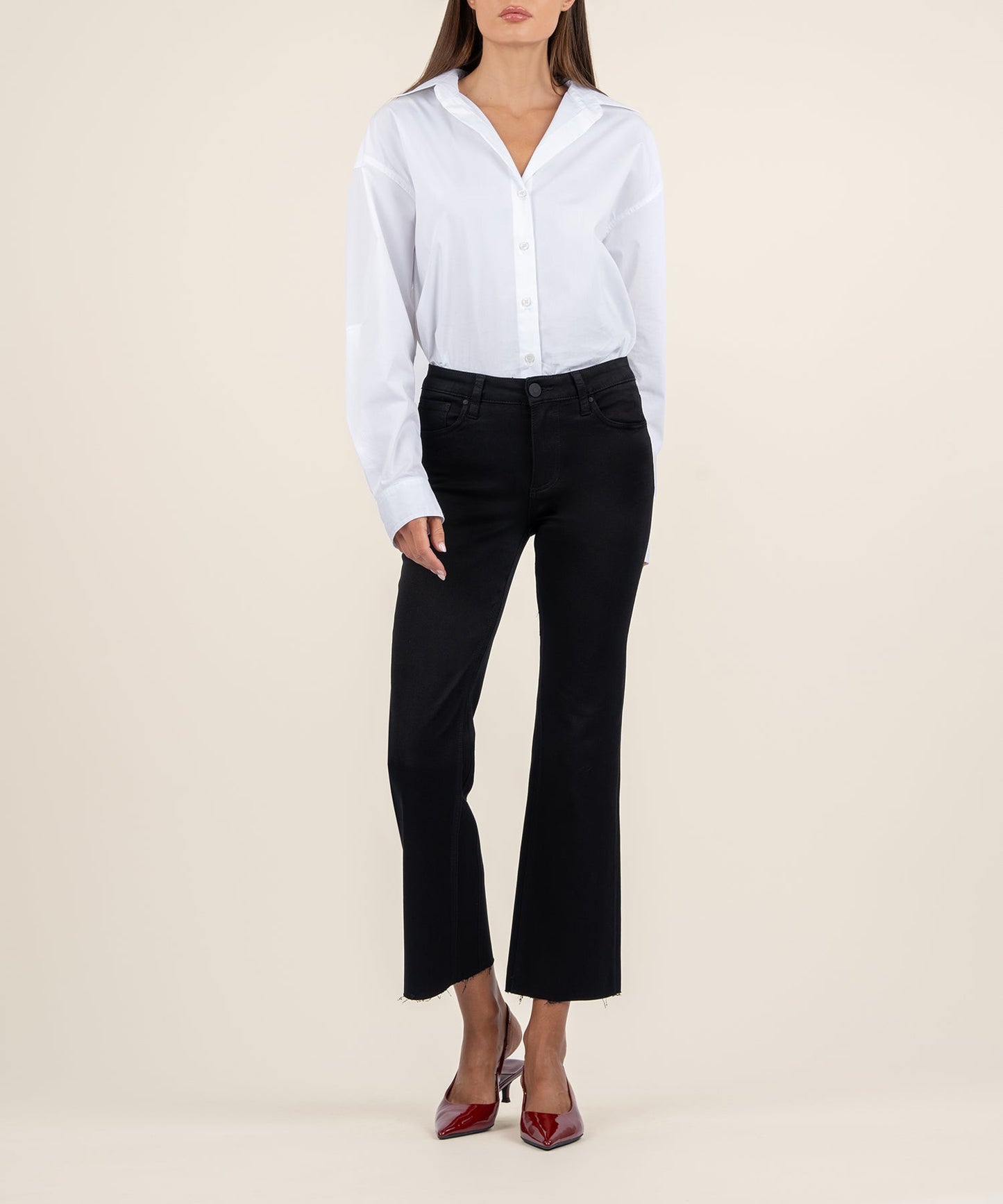 Kelsey Mid Rise Ankle Flare