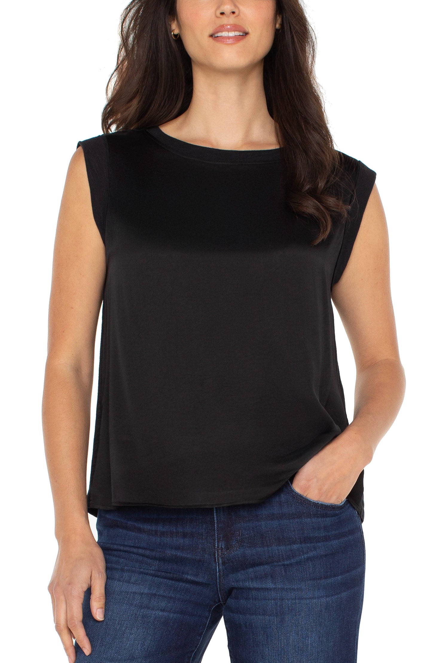 Sleeveless top/ black
