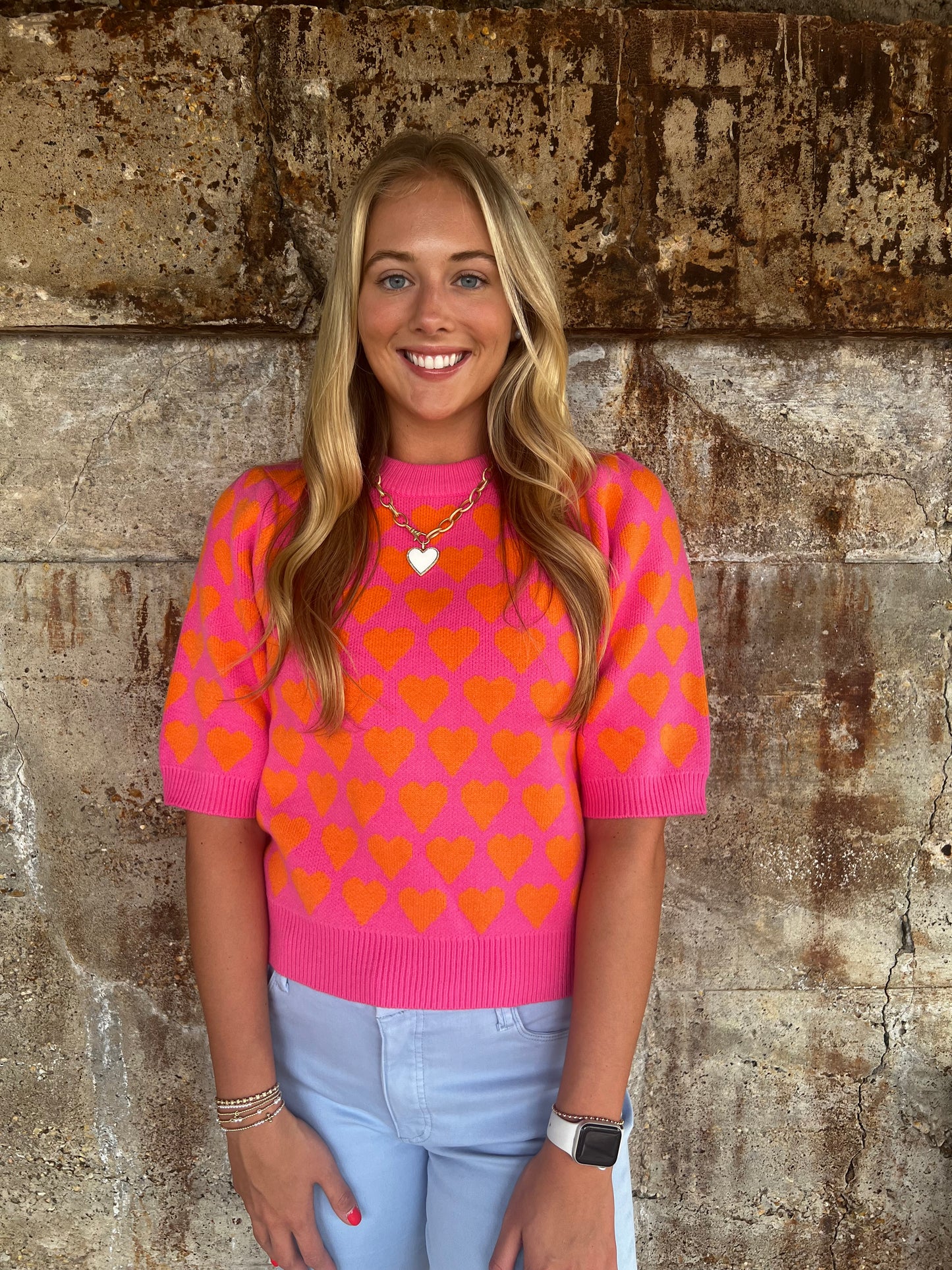 Heart Knit Top