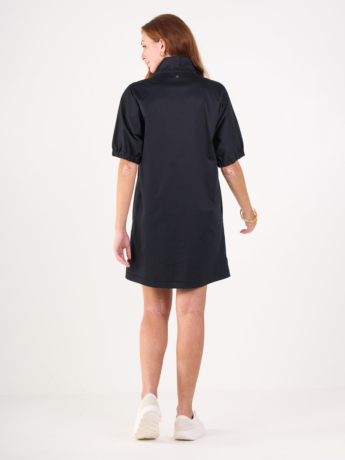 Poppy Dress / black cotton poplin