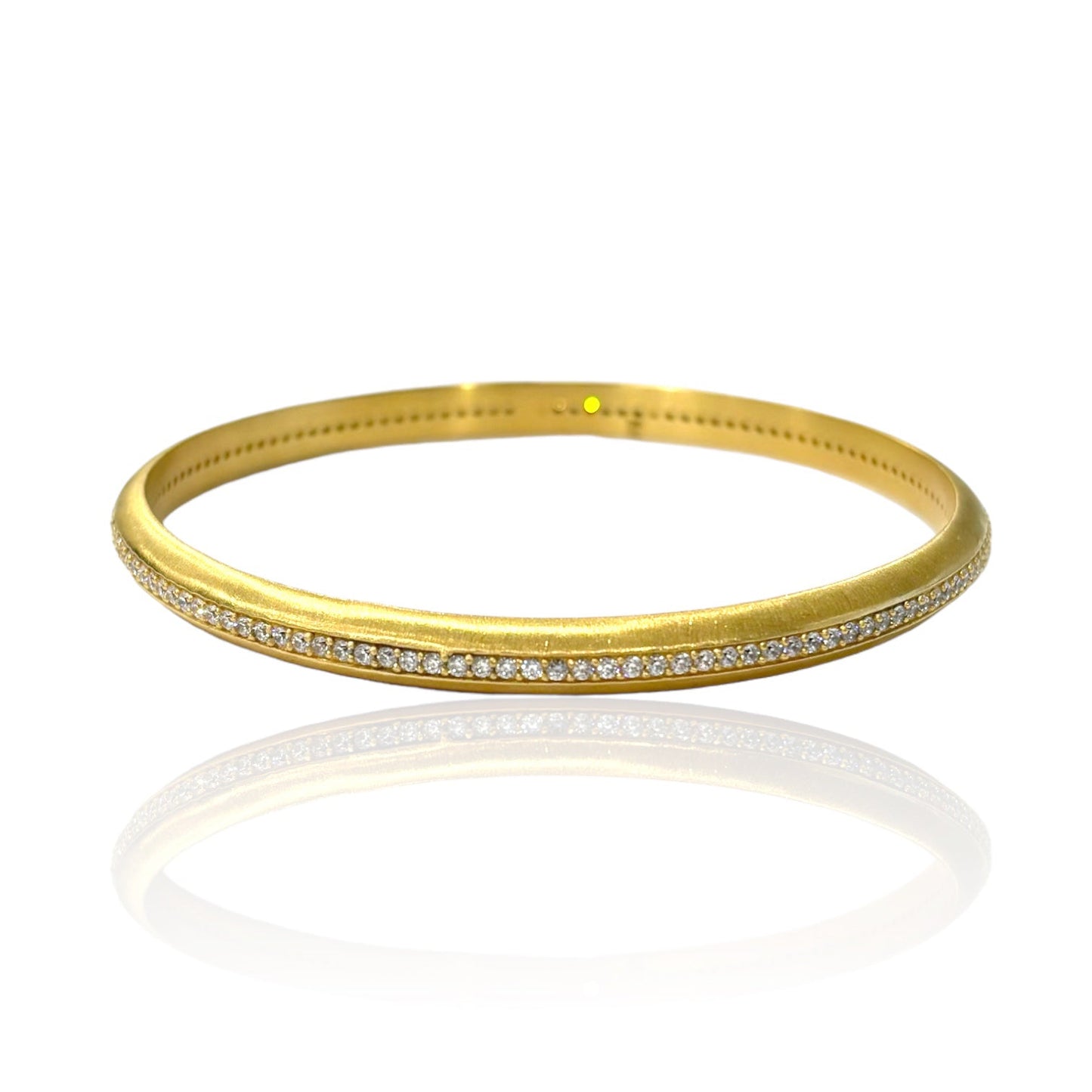 TAT 2 Designs Gold Trinity Pave Bangle