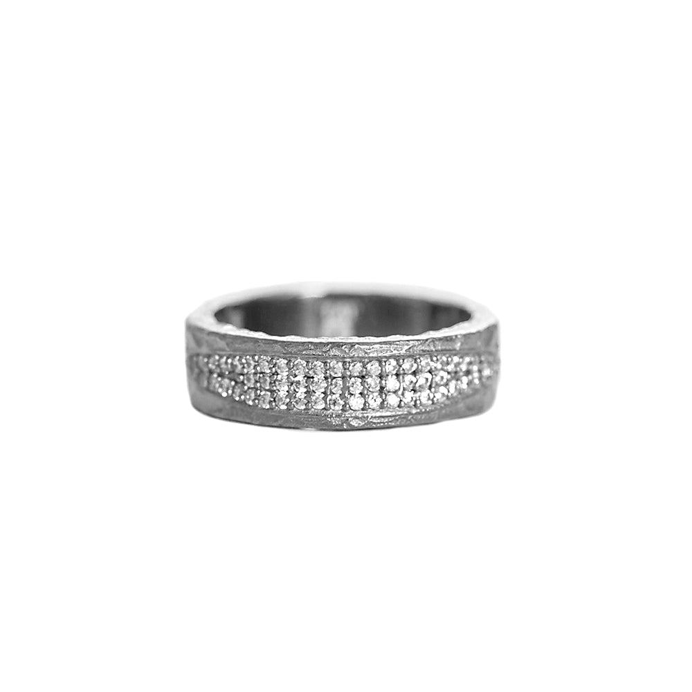 TAT 2 Designs Vintage Silver Velen Crystal inlay ring