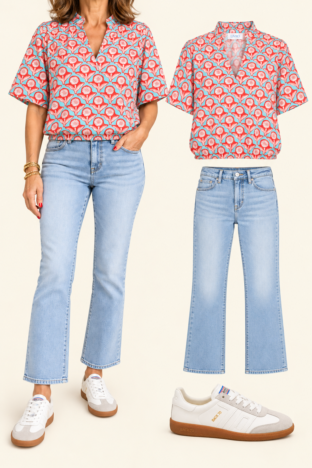 Merritt Top/ Penny Bloom