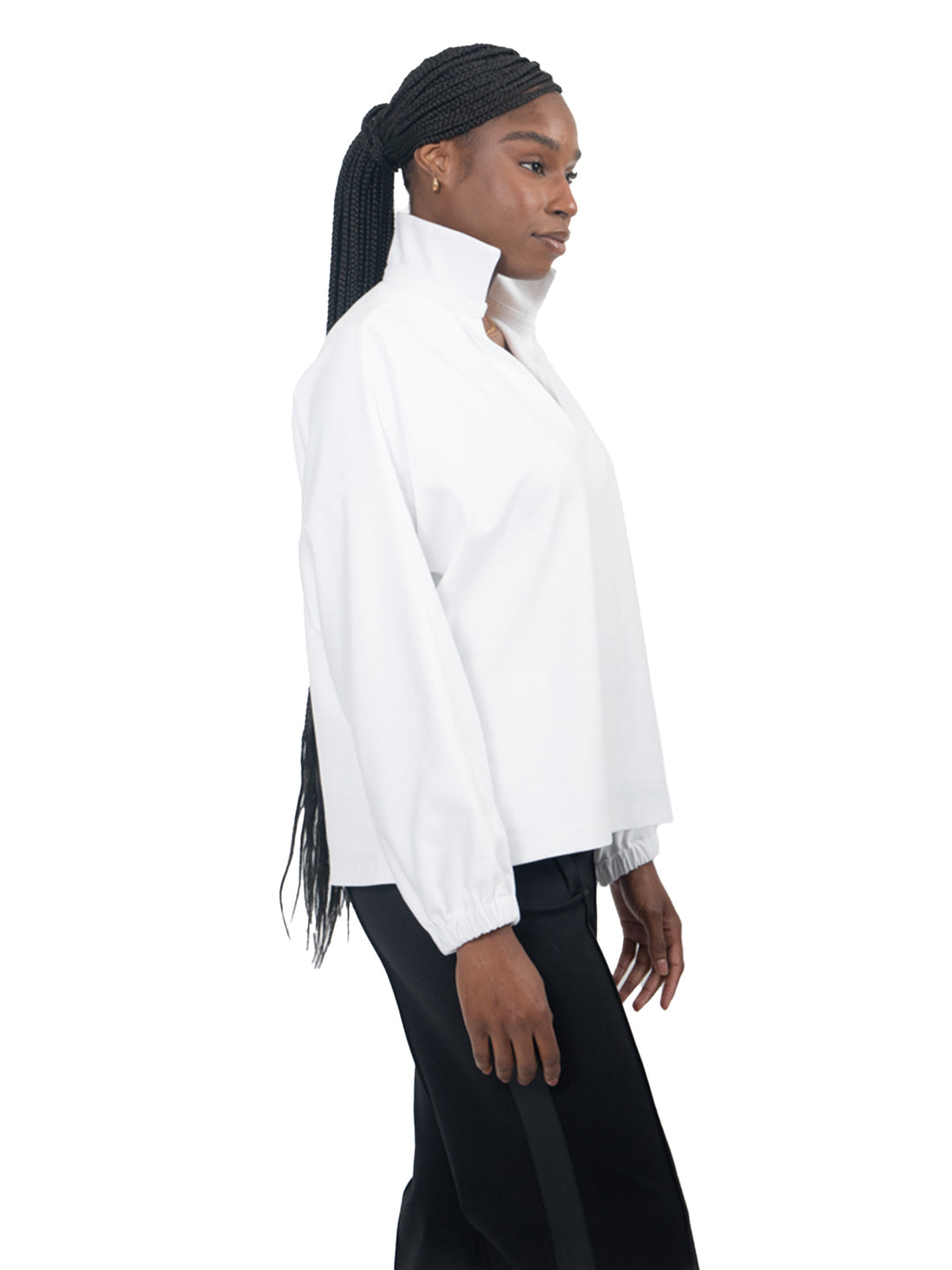 Poppy Pop-Over - white ponte