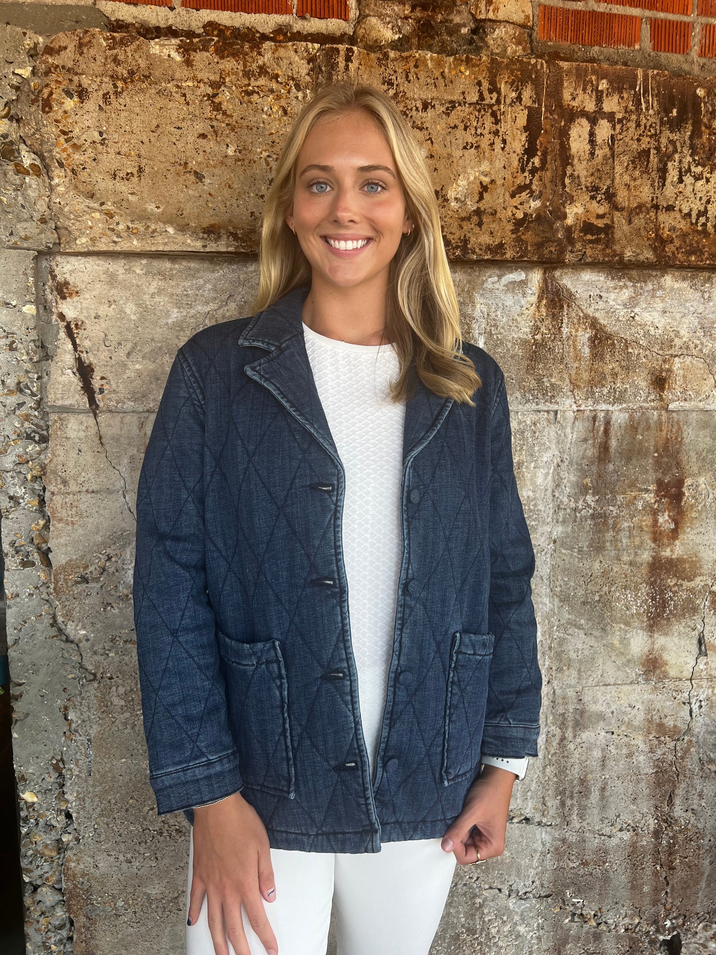 Denim Quilted casual jacket