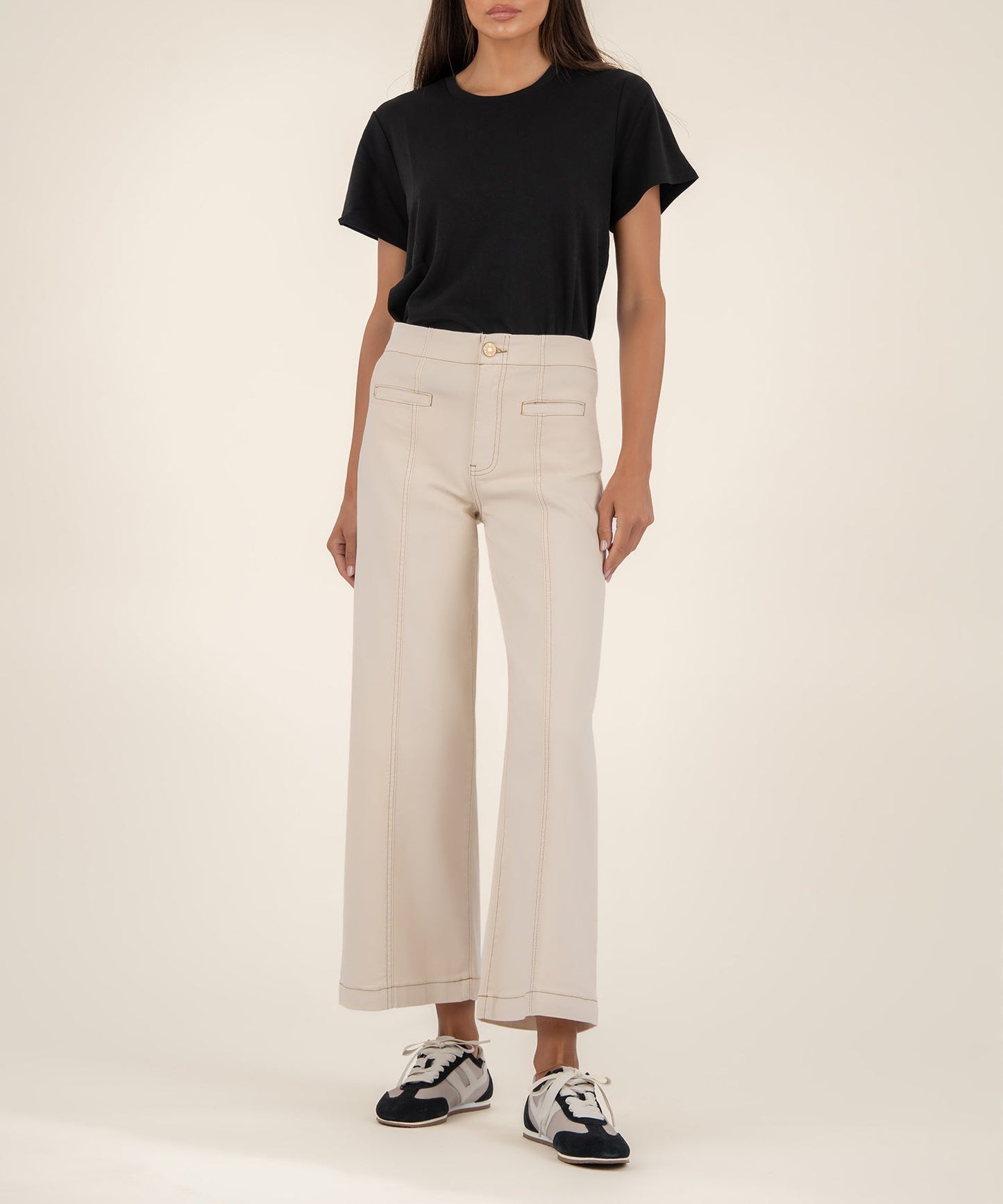 Meg high rise wide leg/ canvas