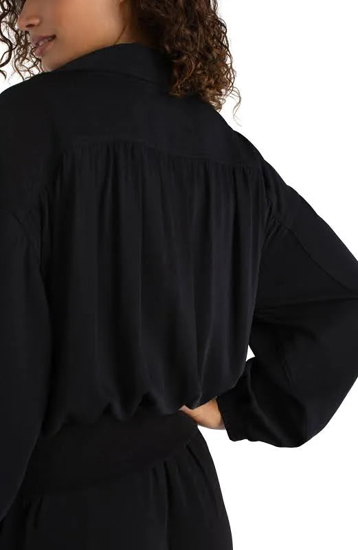 zip up Dolman Jacket/ black