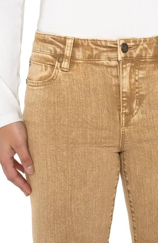 Hannah Crop Flare/ mineral Gold