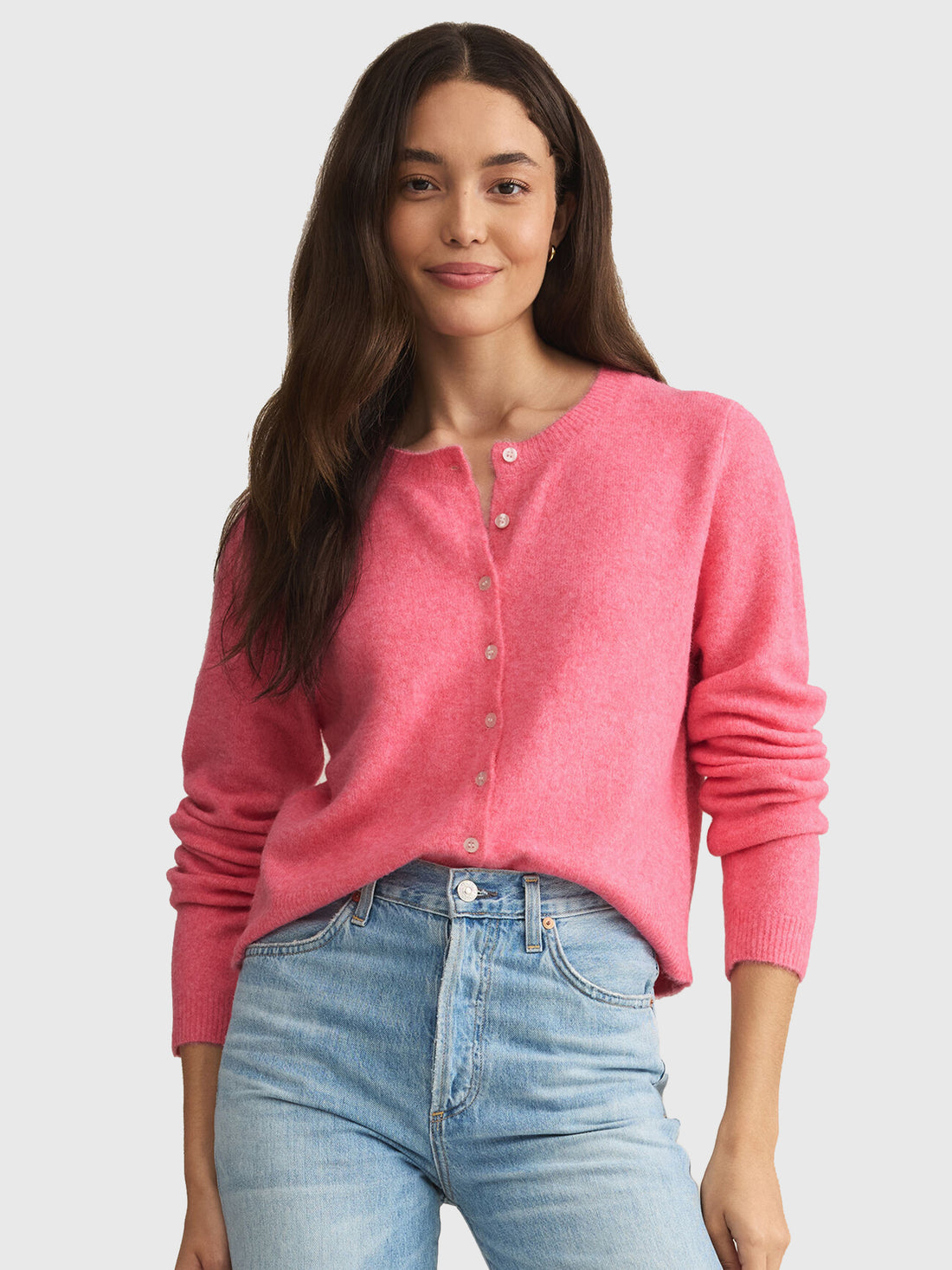 Medina Cardigan/ Disco pink