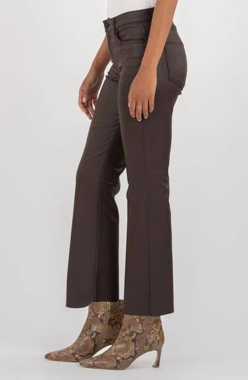 Kelsey High Rise ankle flare / chocolate