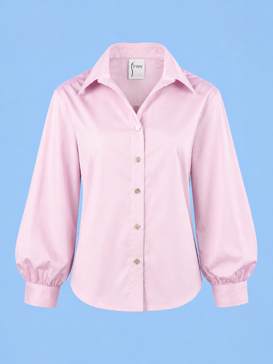 CORA SHIRT SOLID SILKY POPLIN