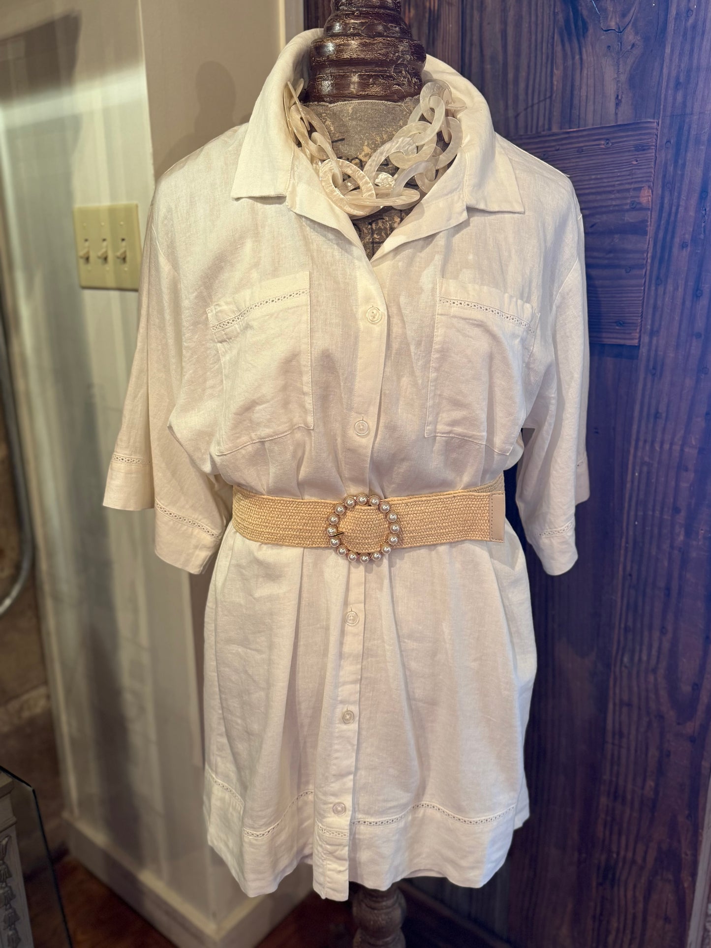 Condesa Mini Dress/ white