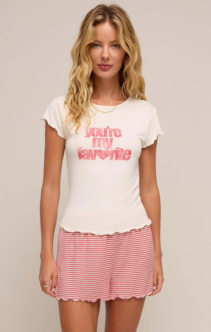 Z Supply You’re my Favorite tee/ vanilla ice