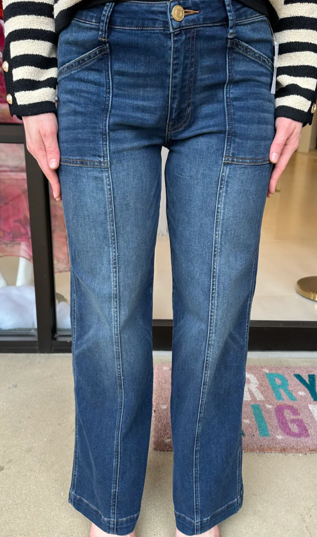 Jodi High Rise wide leg from pocket