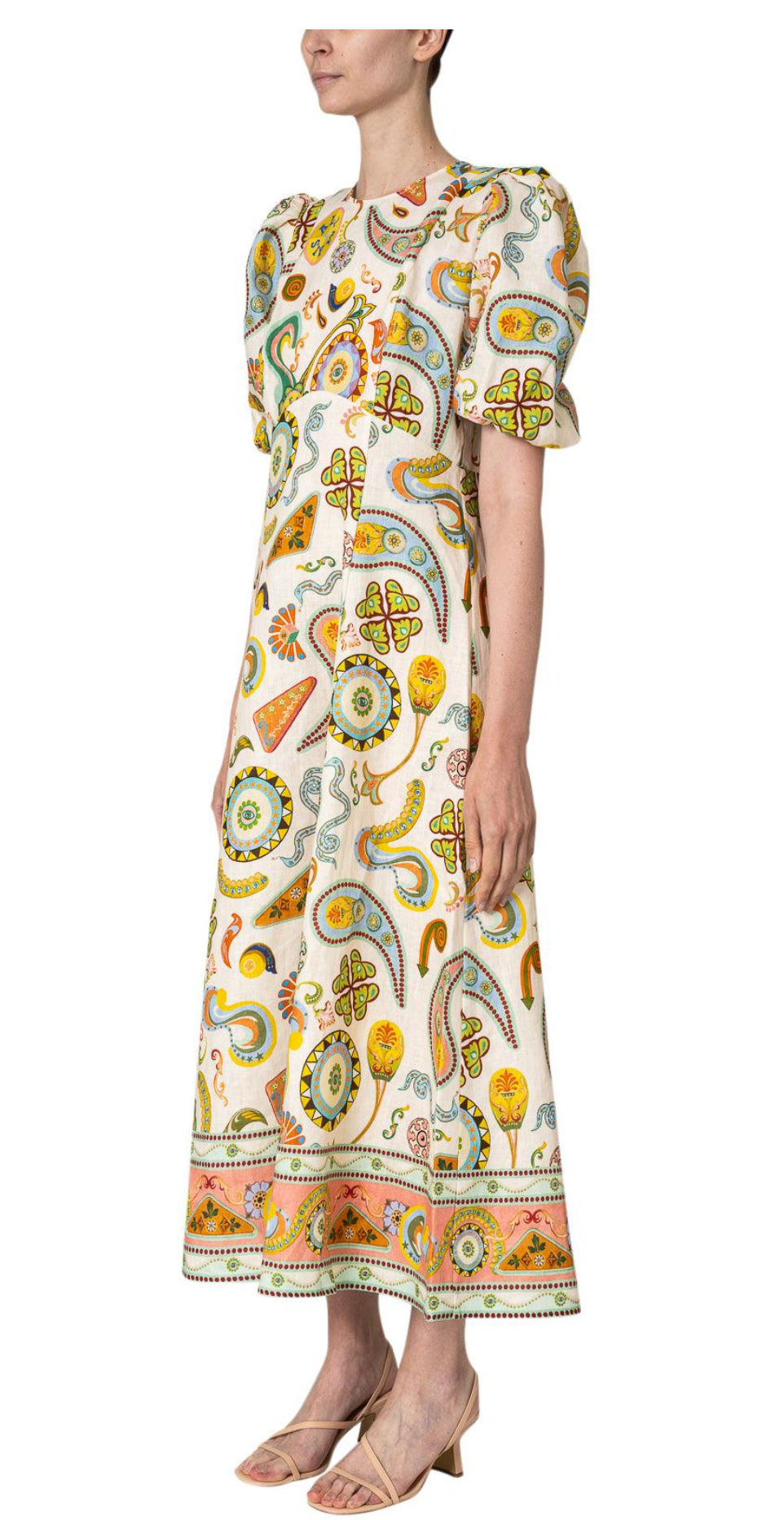 Graphic print Midi Dress