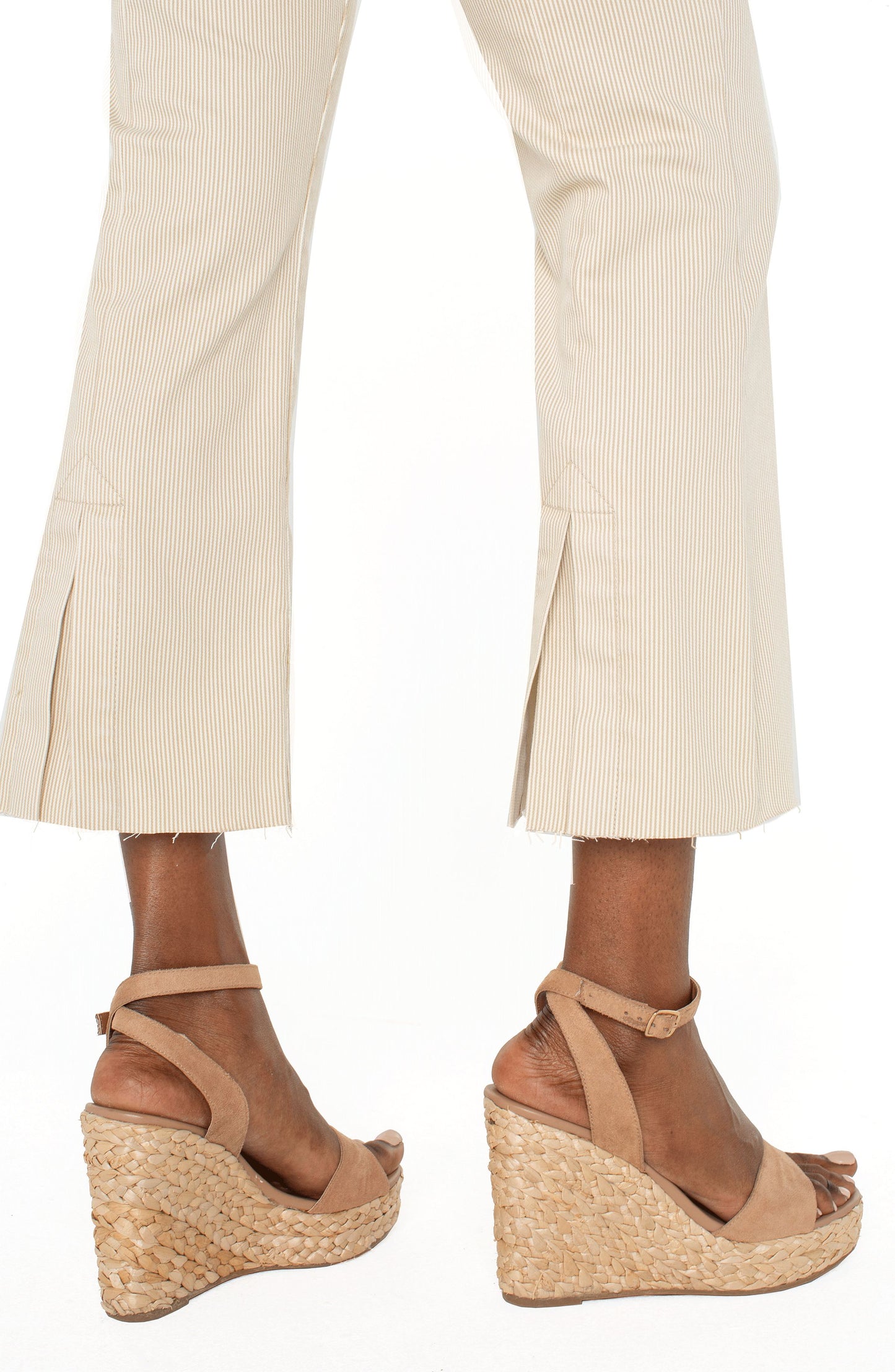Gia Glider crop flare / cappuccino stripe