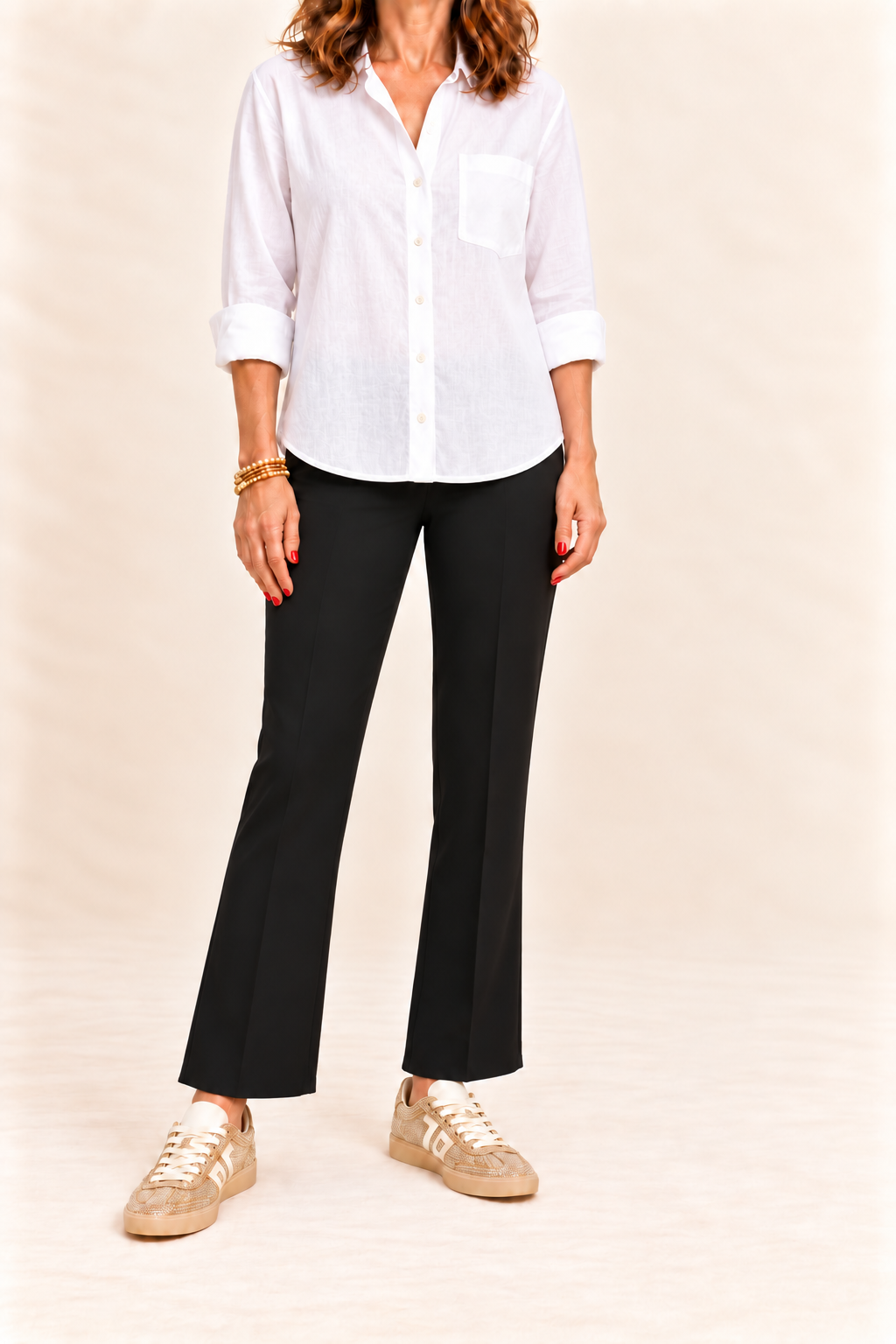 Kelsey High Rise ankle flare/ black