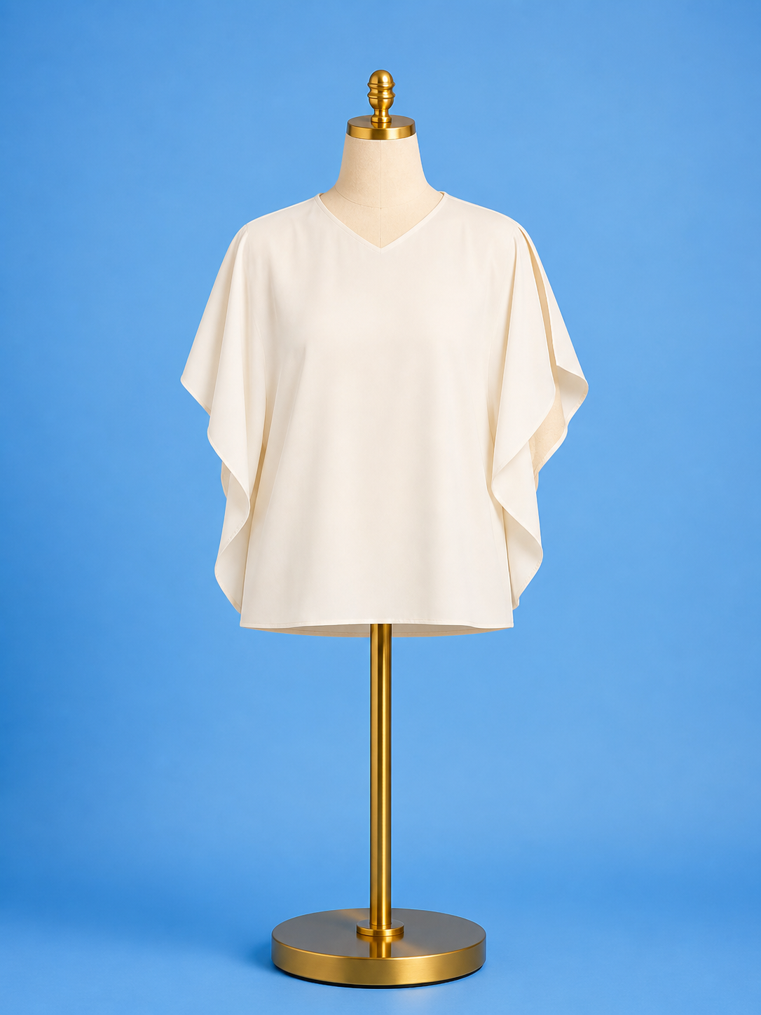 Carmen “V” neck Scarf top / sailcloth