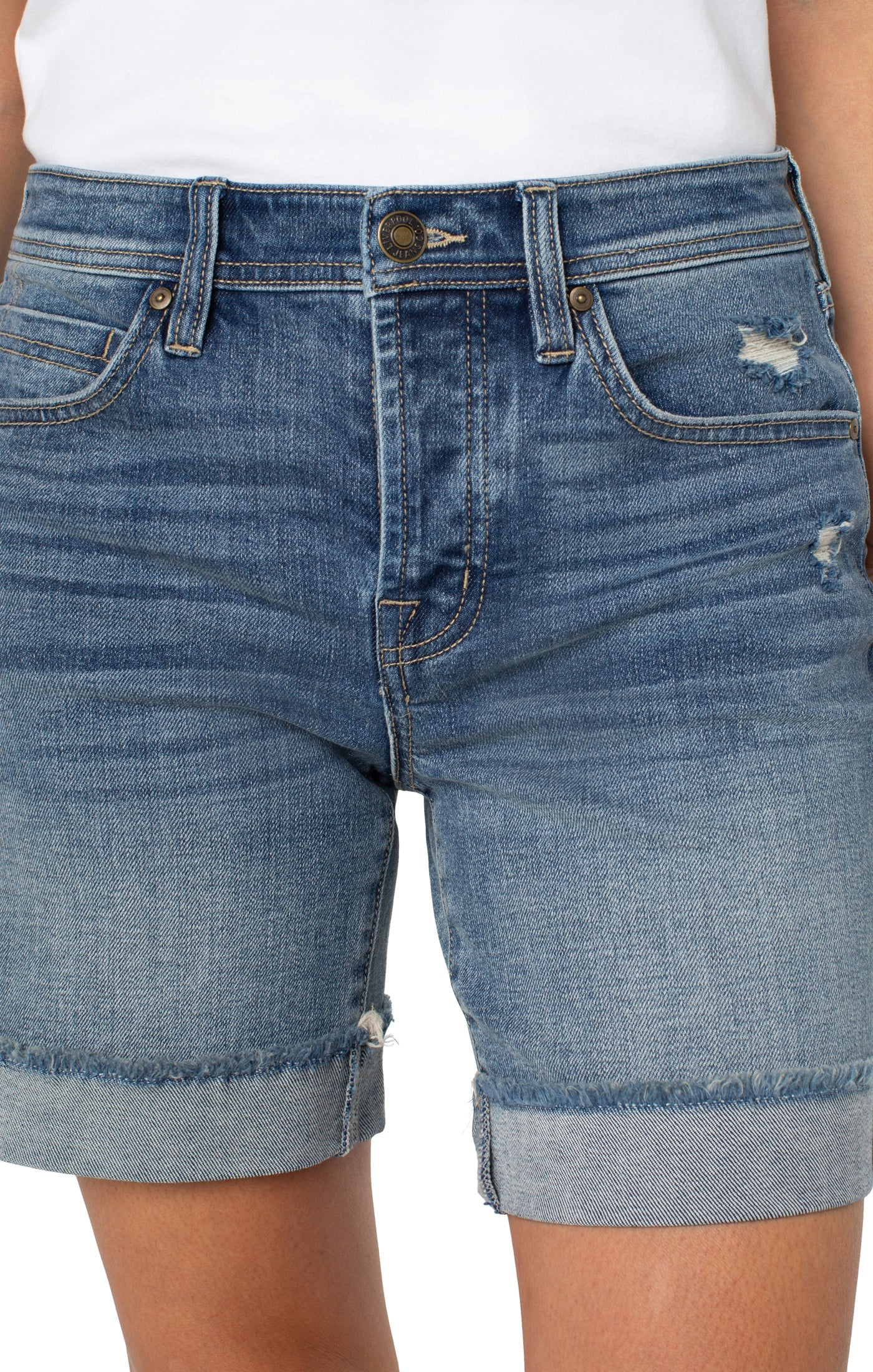 Denim Keeper Fray Cuff shorts / Fair Oaks