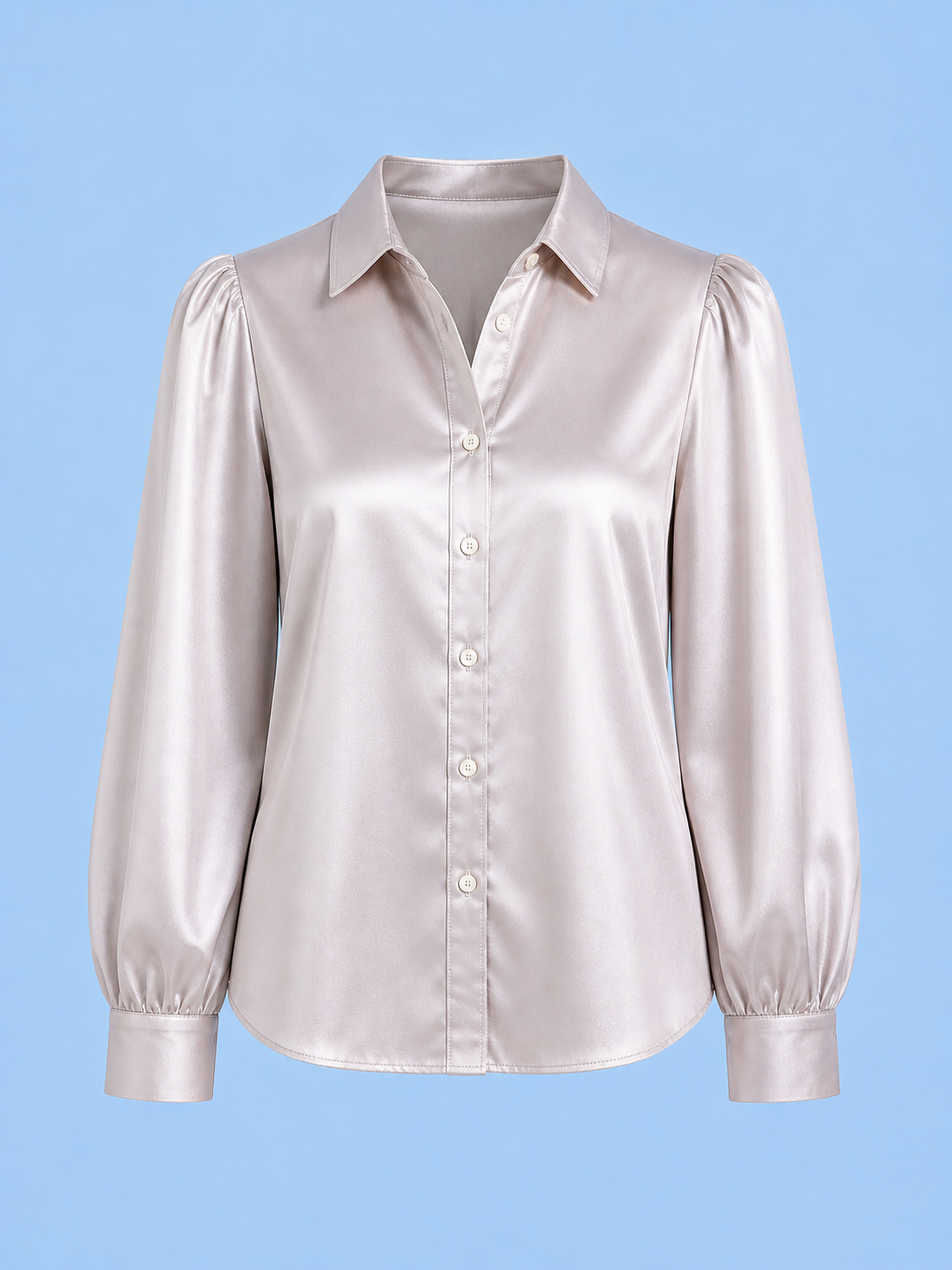 Collette Blouse /Liquid Silver