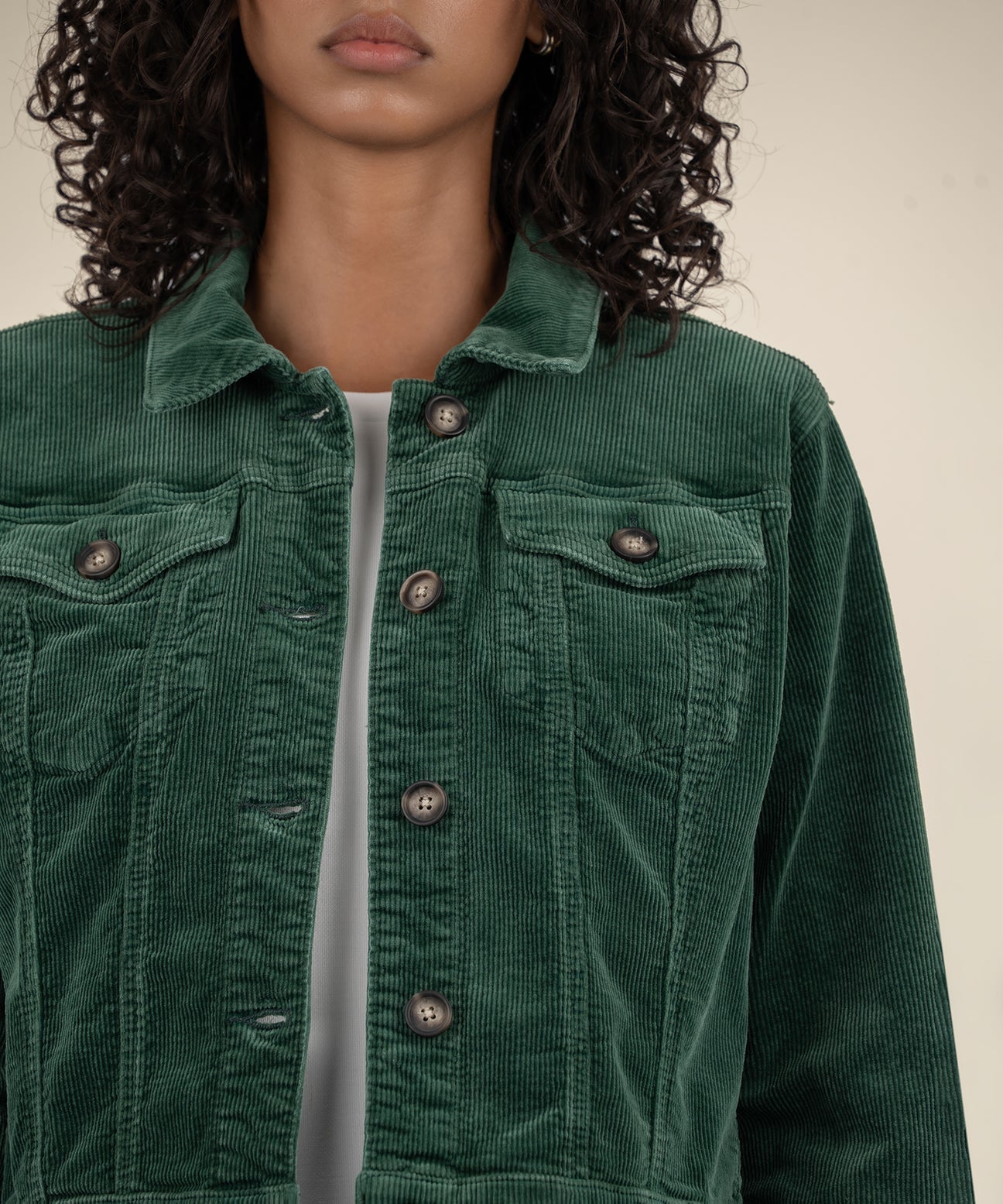 Kut from Kloth Julie Crop Jacket green