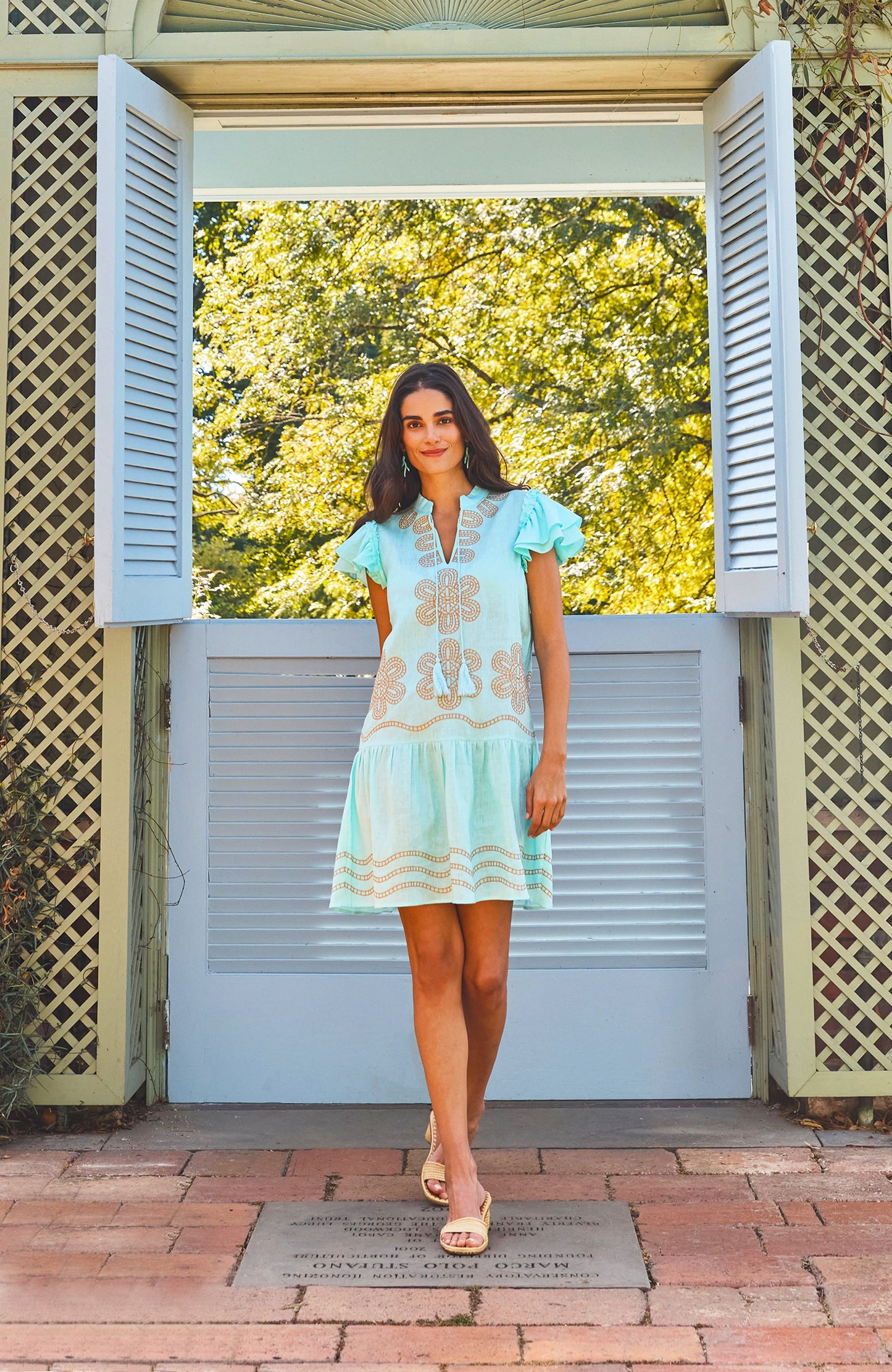 Aimee Embroidered Dress
