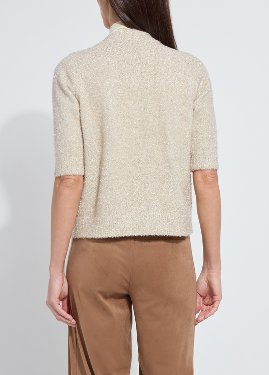 Kennedy Lurex Feather cardigan