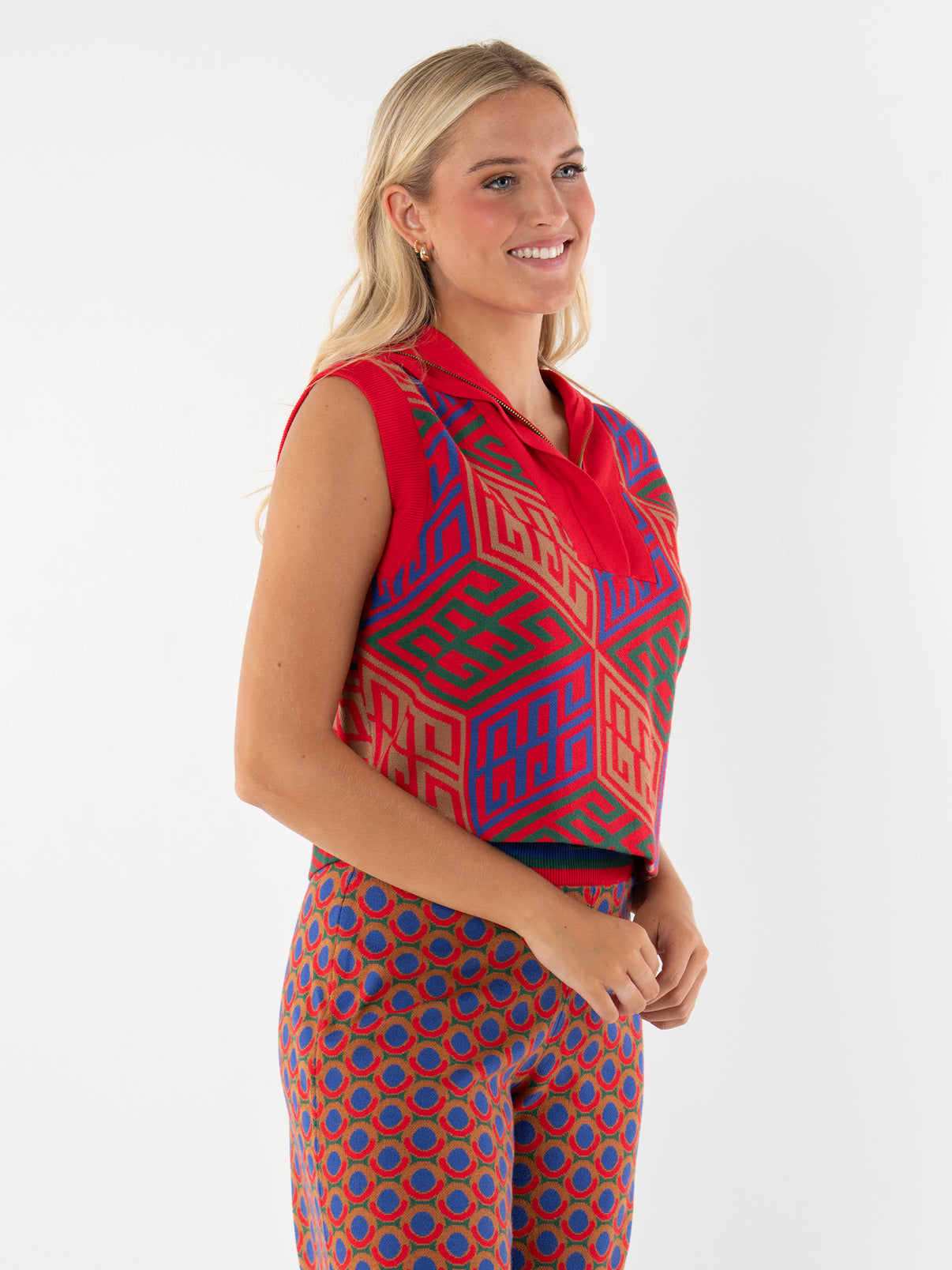 Poppy Pullover Vest/ Vintage Monogram