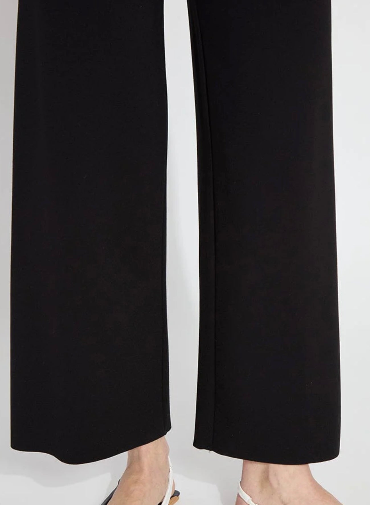 Denver Hi Waist Wide Leg Pone/ Black