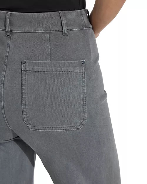 Erin hi waist wide leg denim- antique wash