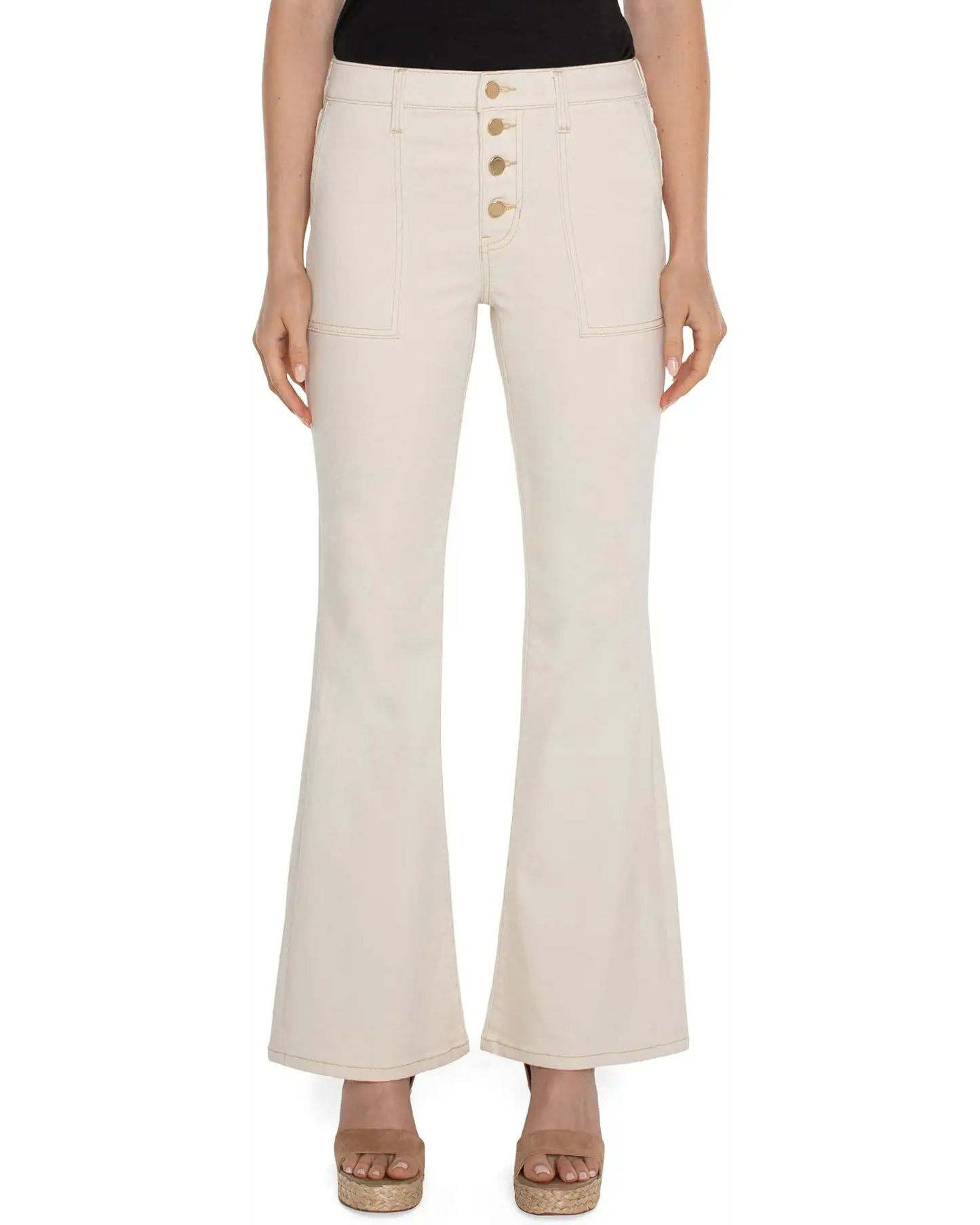 Hannah utility flare color seaside dunes