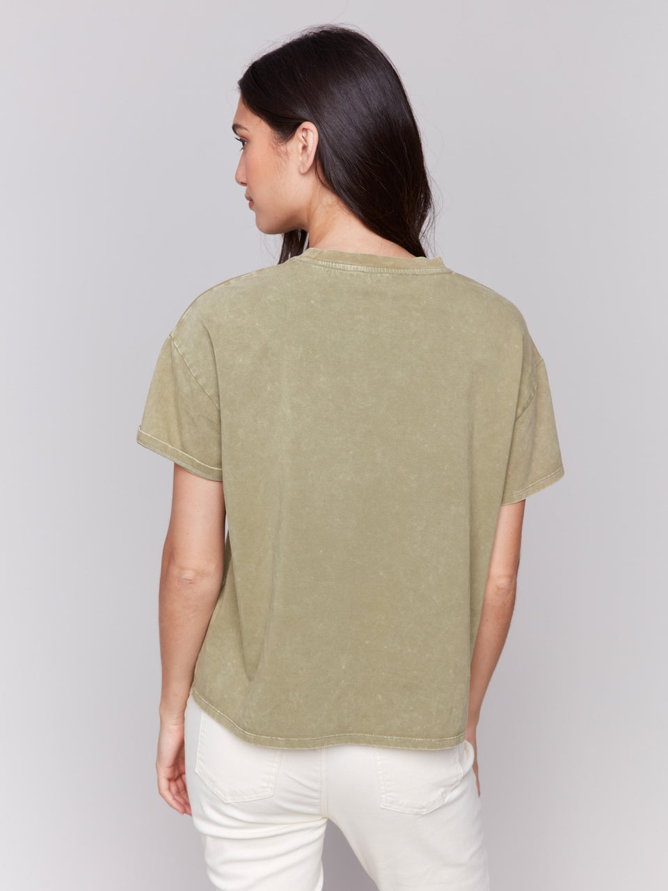 Loose Fit Graphic T-Shirt - Celadon