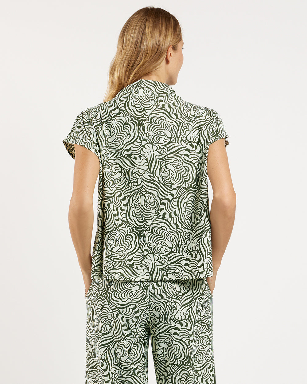 Lolly top/ Tillie pant in Hidden Tiger Cream