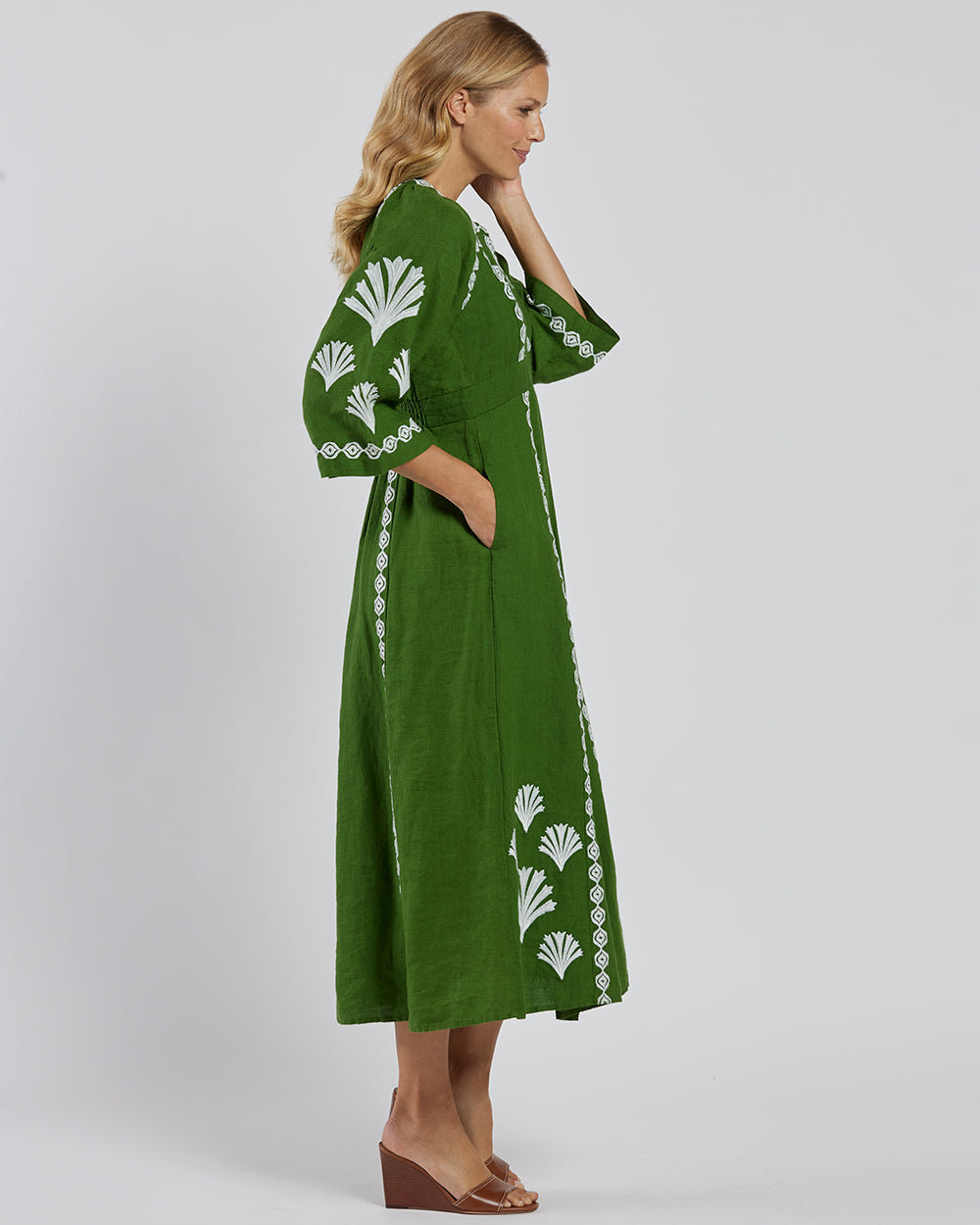 Clementine Garden Dress/ green