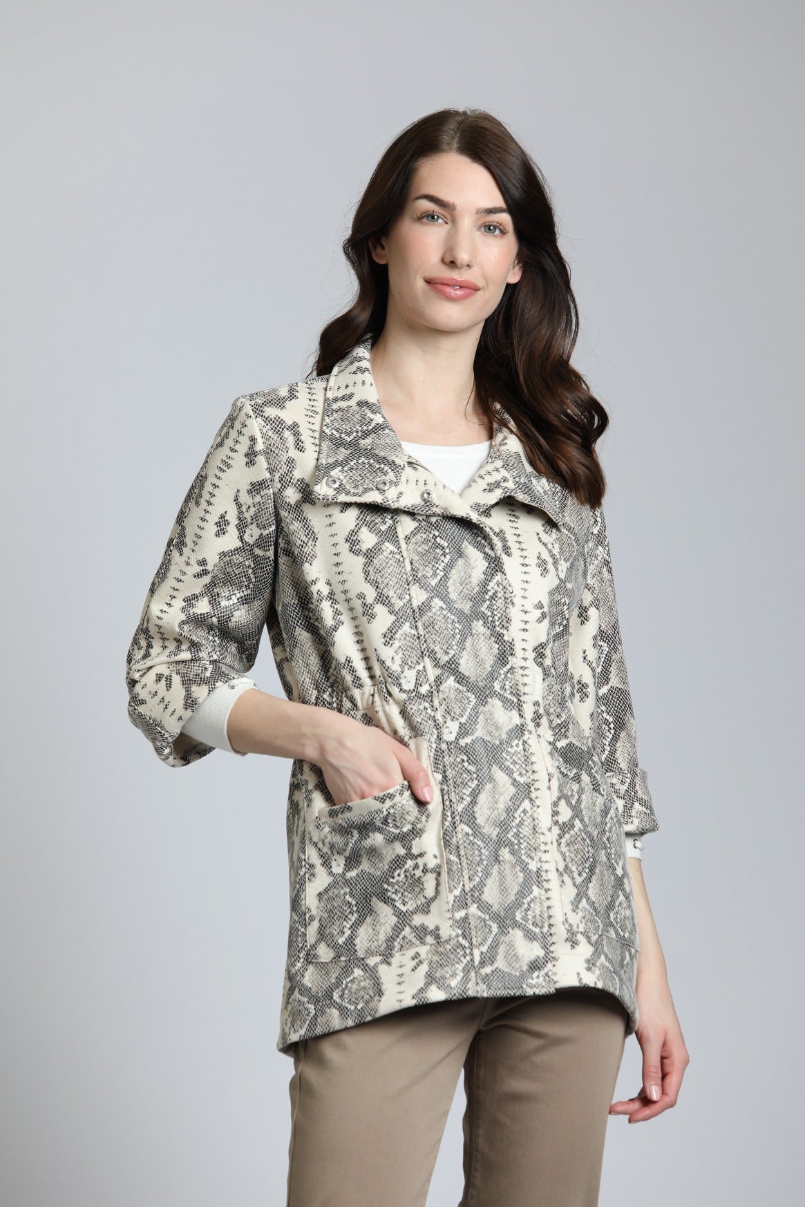 Python Vegan leather jacket