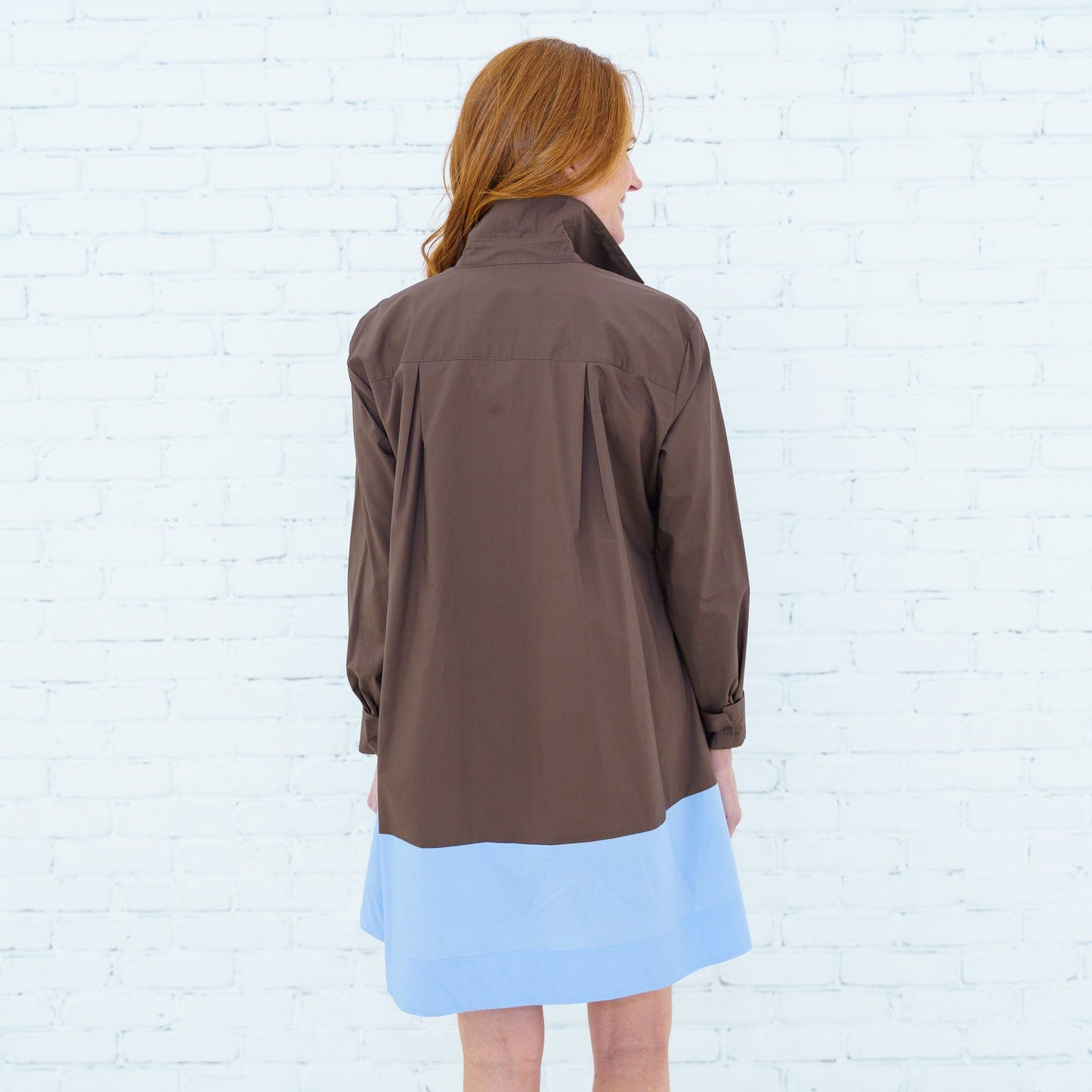 Mini Mimi Dress Mocha/Blue