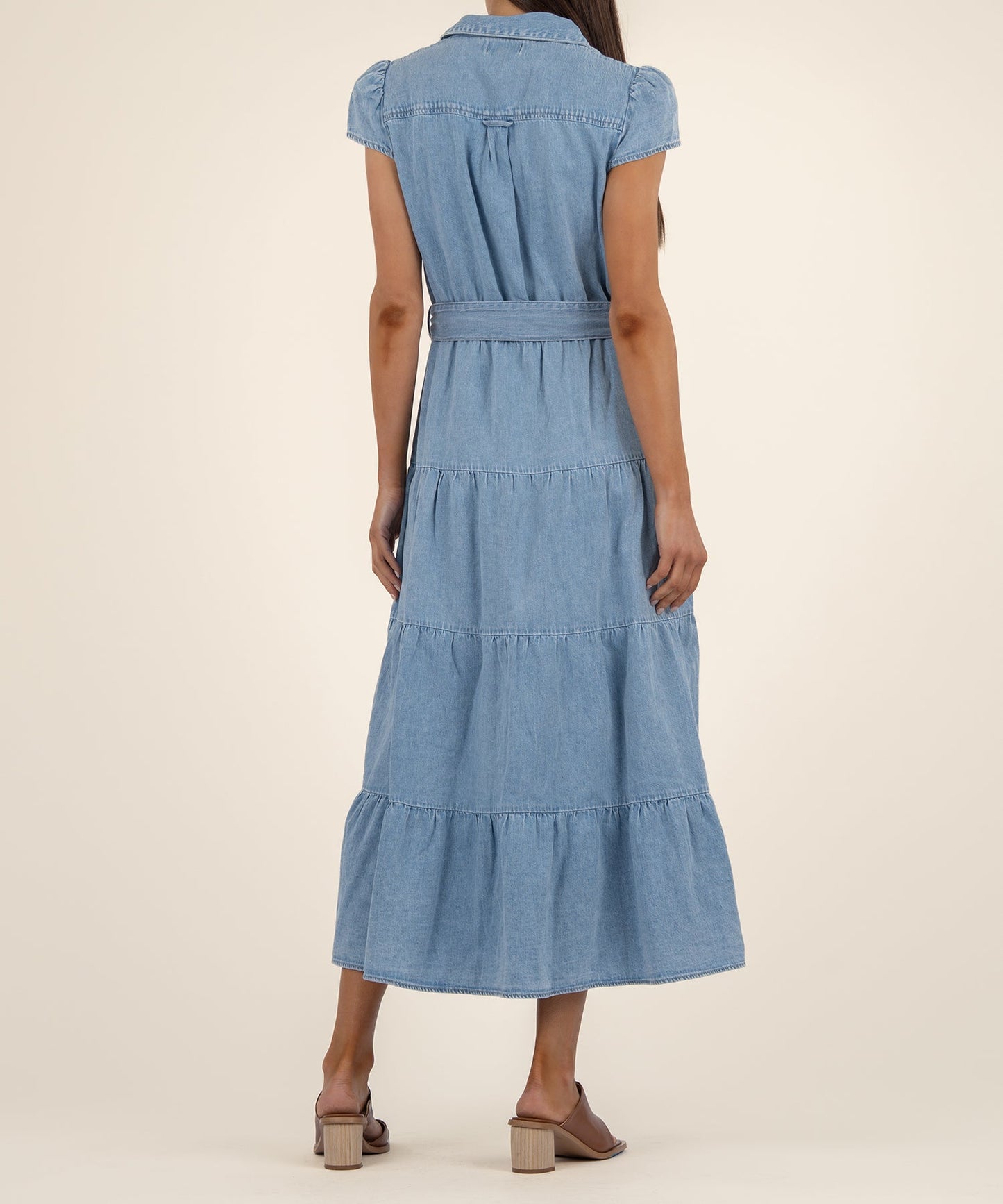 Denim Maxi dress/ light wash