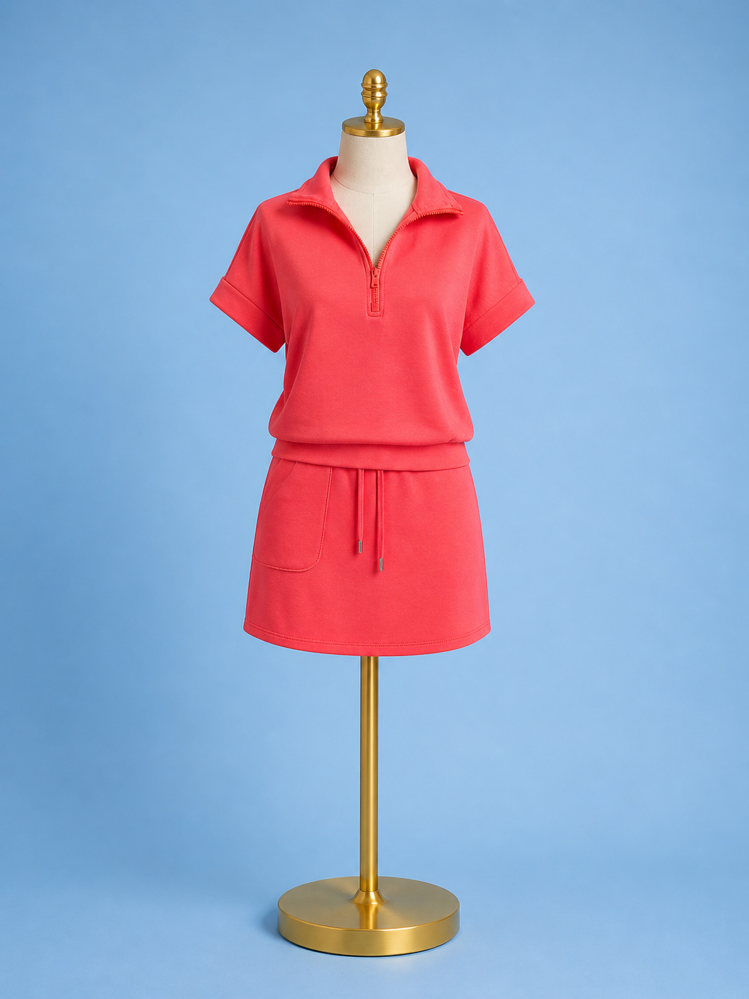 Pull on skort / Sunset coral