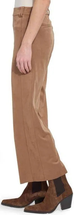 Vionette Vegan Suede wide leg trouser/ Lux