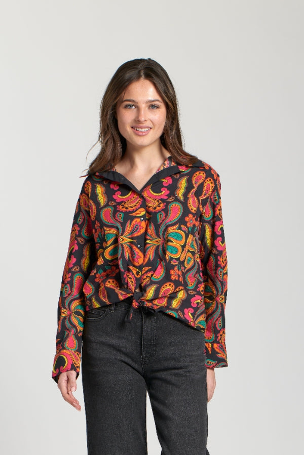 Boyfriend shirt/ pink multi