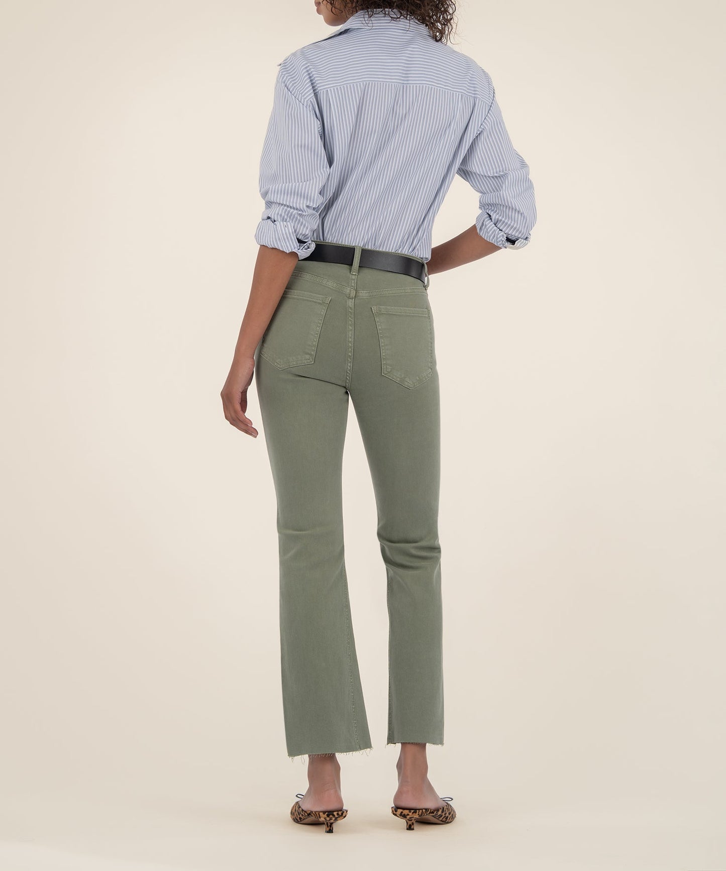 Kelsey High Rise Fab Ab Ankle / sage