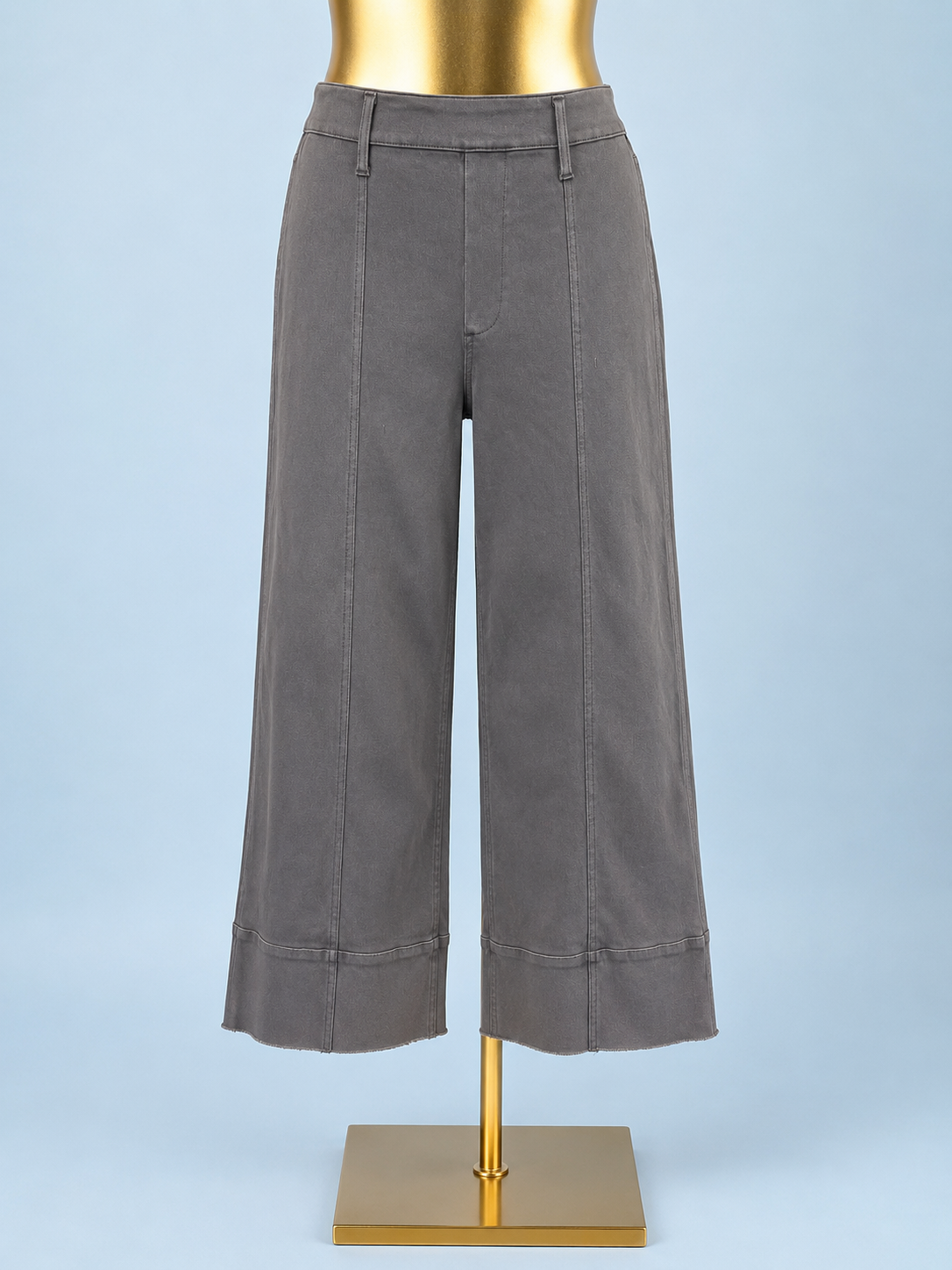 Knit Denim Crop Jean / Volcano
