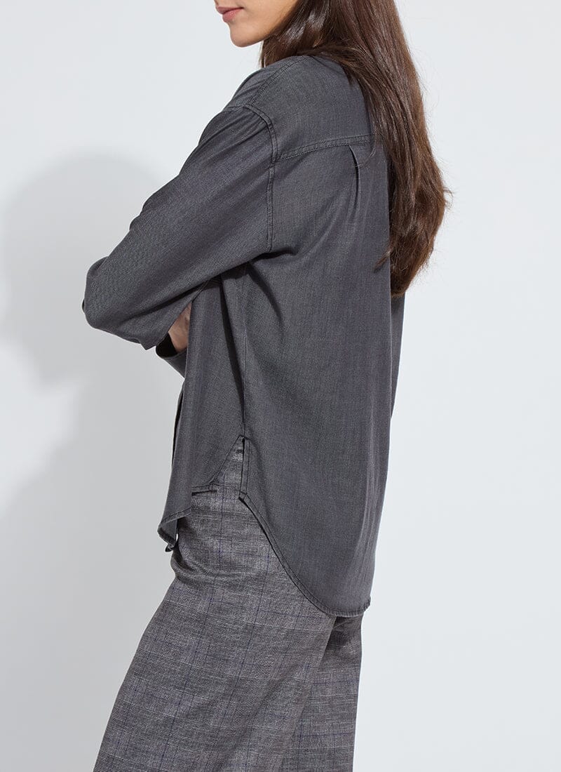 Lunette St Chambray Shirt / washed black